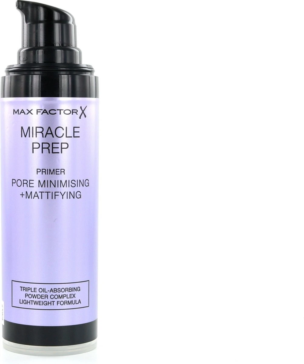 Max Factor Miracle Prep Primer Pore Minimising & Mattifying - 30 Ml 1 Max Factor Miracle Prep Primer Pore Minimising & Mattifying - 30 Ml