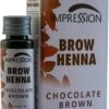Impression Henna Wenkbrauwverf | Chocolade Bruin | Chocolate Brown | Chocolat Brun | Brow Henna | Goed Voor Meer Dan 20 Behandelingen