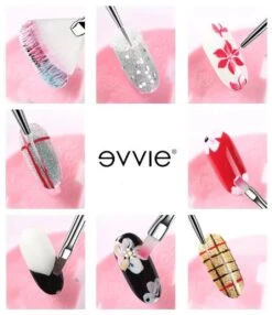 Evvie 20 Delige Nail Art Set - 15 Nailart Penselen En 5 Dotting Tools - Wit 11 Evvie 20 Delige Nail Art Set - 15 Nailart Penselen En 5 Dotting Tools - Wit -Glam Make-up Verkoop 1036x1200 1