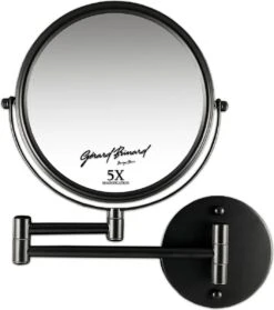 Make-up Wandspiegel Knikarm Mat Zwart - 5x Vergroting 20cmØ -Glam Make-up Verkoop 1061x1200 5