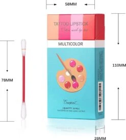 Bellive Tattoo Lipstick Red - Lipstick Dames - Tiktok - Lippenstift Wattenstaafje 20 Stuks - Lipstick Set - Waterproof Lipstick - Lippenstift Langhoudend - Long Lasting Lip Gloss - Multicolor -Glam Make-up Verkoop 1078x1200 5