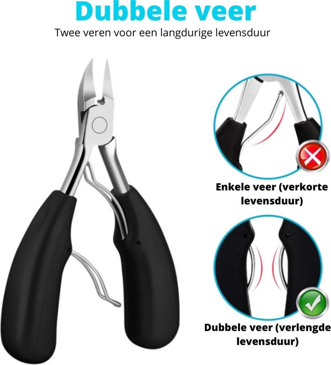 XYZ Goods - 7-delige Manicure Set - Speciaal Voor Ingegroeide Teennagel En Kalknagel - Inclusief Etui 2 XYZ Goods - 7-delige Manicure Set - Speciaal Voor Ingegroeide Teennagel En Kalknagel - Inclusief Etui - Afbeelding 2