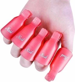 Nagellak Remover Clips | Nagelclips | 10 Stuks | Alles Kleuren -Glam Make-up Verkoop 1096x1200