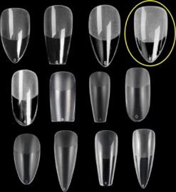 Royala 104 - Rounded Half Frosted - Full Cover - Nageltips - Nepnagels - Plaknagels - In Assortimentsbox - 120 Stuks 12 Maten - Voor Gellak Acrylnagellak En PolyGel Nagels - Royala Frosted Tips Line -Glam Make-up Verkoop 1099x1200 1