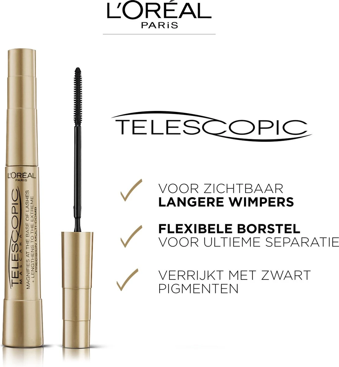 L’Oréal Paris Telescopic Mascara - Zwart 2 L’Oréal Paris Telescopic Mascara - Zwart - Afbeelding 2
