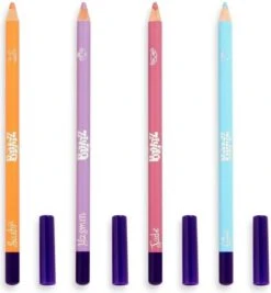 Makeup Revolution X Bratz Kohl Liner Set - Eyeliner/Oogpotlood Set - Pastel Lila, Roze, Oranje & Blauw