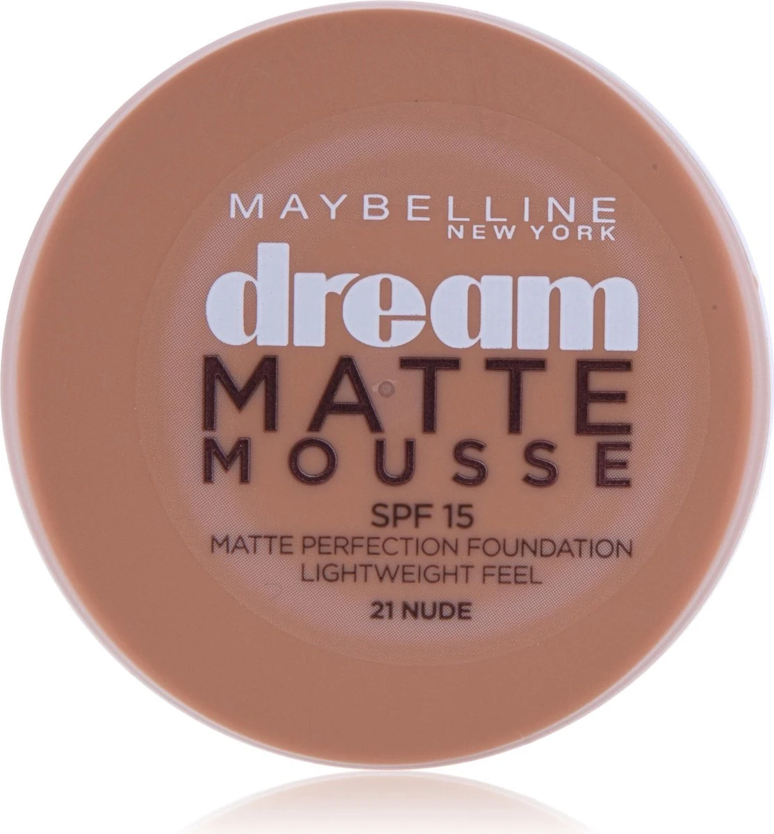 Maybelline Dream Matte Mousse Foundation - 21 Nude 1 Maybelline Dream Matte Mousse Foundation - 21 Nude