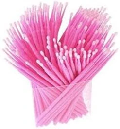 Lashes & More - 100 Stuks Wegwerp Microbrushes - Roze - Wimpers Uitbreiding - Individuele Lash Verwijderen - Wattenstaafje - Micro Borstel Voor Wimper Extensions Tool- Microbrush -Glam Make-up Verkoop 1114x1200 9