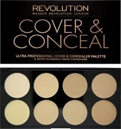 Makeup Revolution Cover & Conceal Cream Palette - Light -Glam Make-up Verkoop 1131x1200 3