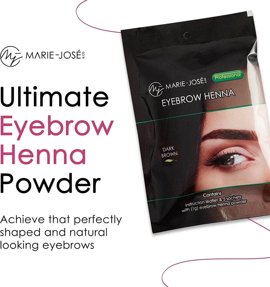 Henna Wenkbrauwverf Donkerbruin | Henna Brows |Geschikt Voor Minstens 25 Toepassingen 2 Henna Wenkbrauwverf Donkerbruin | Henna Brows |Geschikt Voor Minstens 25 Toepassingen - Afbeelding 2