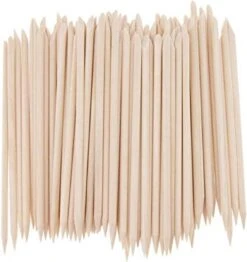 Merkloos Lashes And More - 100 Stuks Orange Wood Sticks - Houten Bokkenpootje - Nail Art - Orange Woodstick - Nagelriem - Stylen Van Nagels - Cuticle -Glam Make-up Verkoop 1132x1200 2