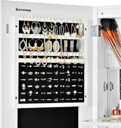 Nancy's Make-up Organizer – Sieraden & Spiegelkast – Spiegelkast, Deur & Wandhouder Met Binnenspiegel – Make-up Opbergen -Glam Make-up Verkoop 1133x1200 4