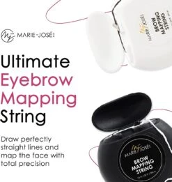 Marie-José & Co Brow Mapping String Set - Zwart & Witte Draad + 10 Vingerbeschermers - Perfect Wenkbrauwen Aftekenen Met Voorgekleurde Draad - Alternatief Voor Wenkbrauwsjablonen -Glam Make-up Verkoop 1137x1200 13