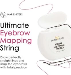 Marie-José & Co - Brow Mapping String - Voor Henna Brows & Microblading - Kleur Draad: Zwart - 1 X 10 M - 50 Toepassingen -Glam Make-up Verkoop 1137x1200 15