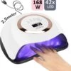 De Sera UV Lamp Gelnagels 168W - LED Lamp Nagels - Gellak Lamp - Nageldroger Met 2.5 Meter Lang Snoer - Wit