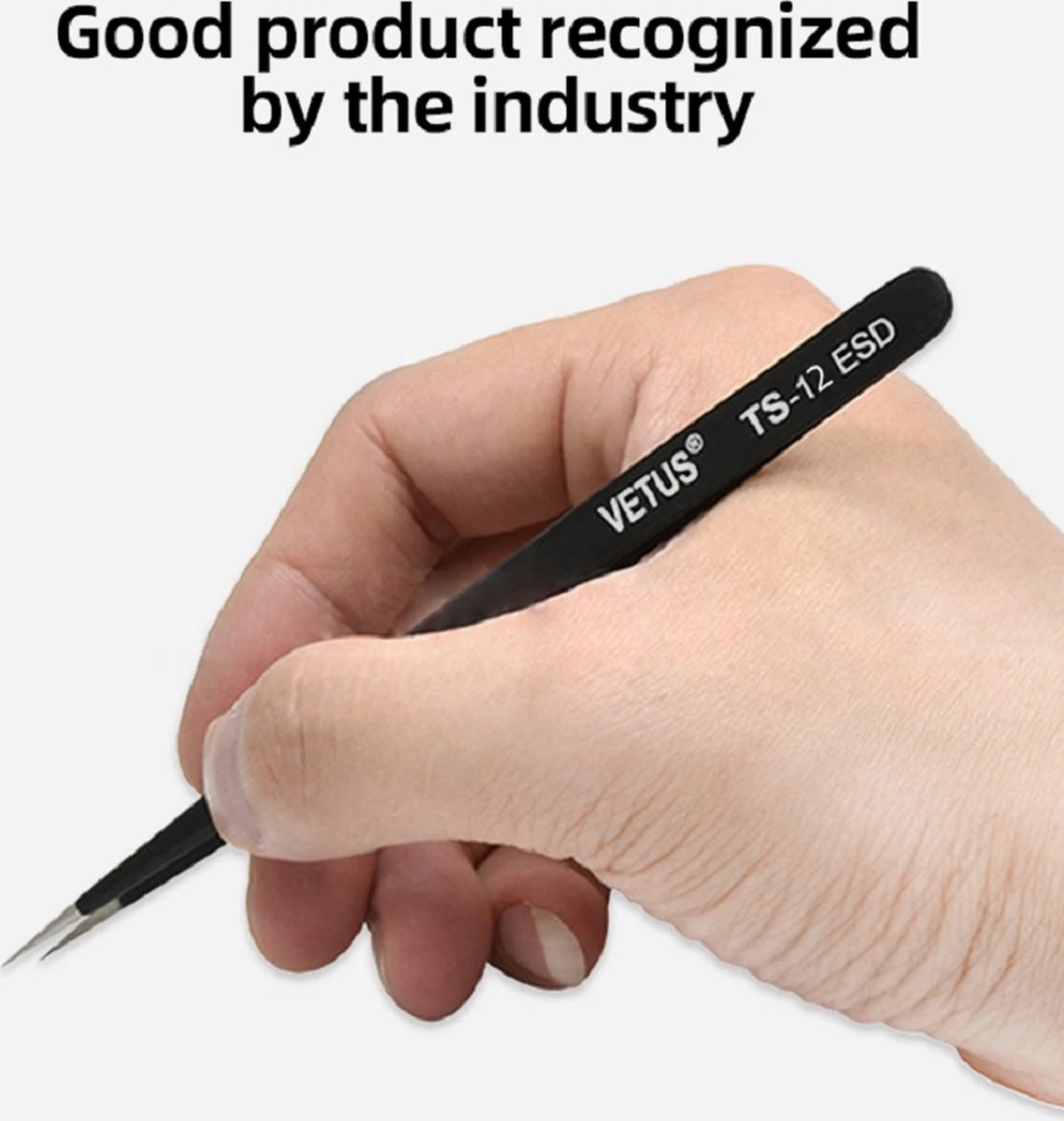Vetus - Wimper Pincetten Set (2 Stuks) - Zwart - Tweezers - Pincetset - Wimperextensions - ESD-12 - ESD-15 3 Vetus - Wimper Pincetten Set (2 Stuks) - Zwart - Tweezers - Pincetset - Wimperextensions - ESD-12 - ESD-15 - Afbeelding 3