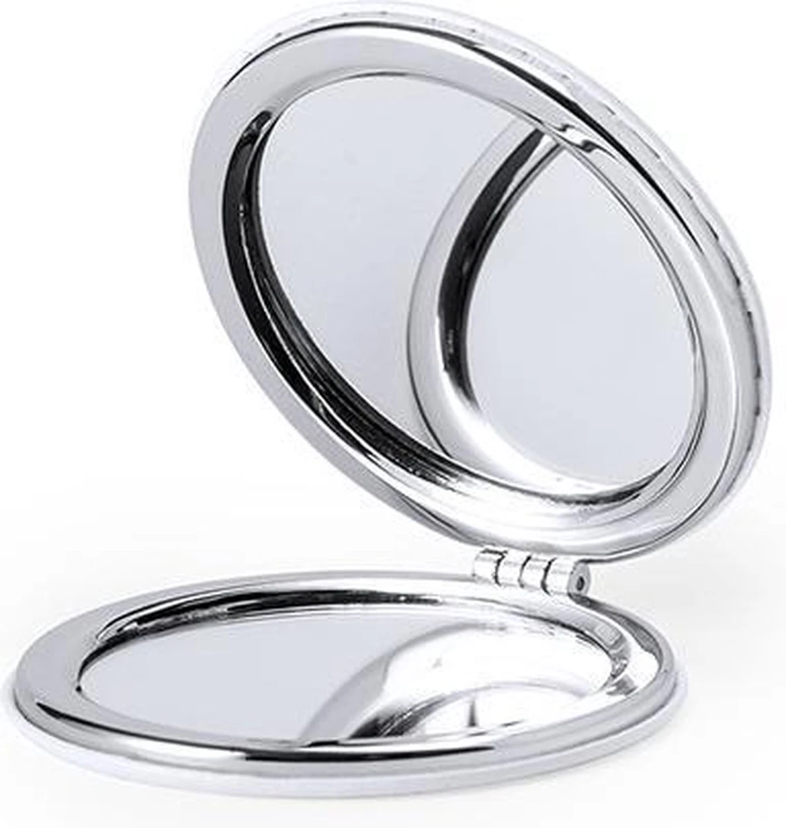 Merkloos Spiegeltje | Mini Spiegel | Zak Spiegel | Make Up Spiegeltje | Dubbele Klapspiegel - Wit 2 Merkloos Spiegeltje | Mini Spiegel | Zak Spiegel | Make Up Spiegeltje | Dubbele Klapspiegel - Wit - Afbeelding 2