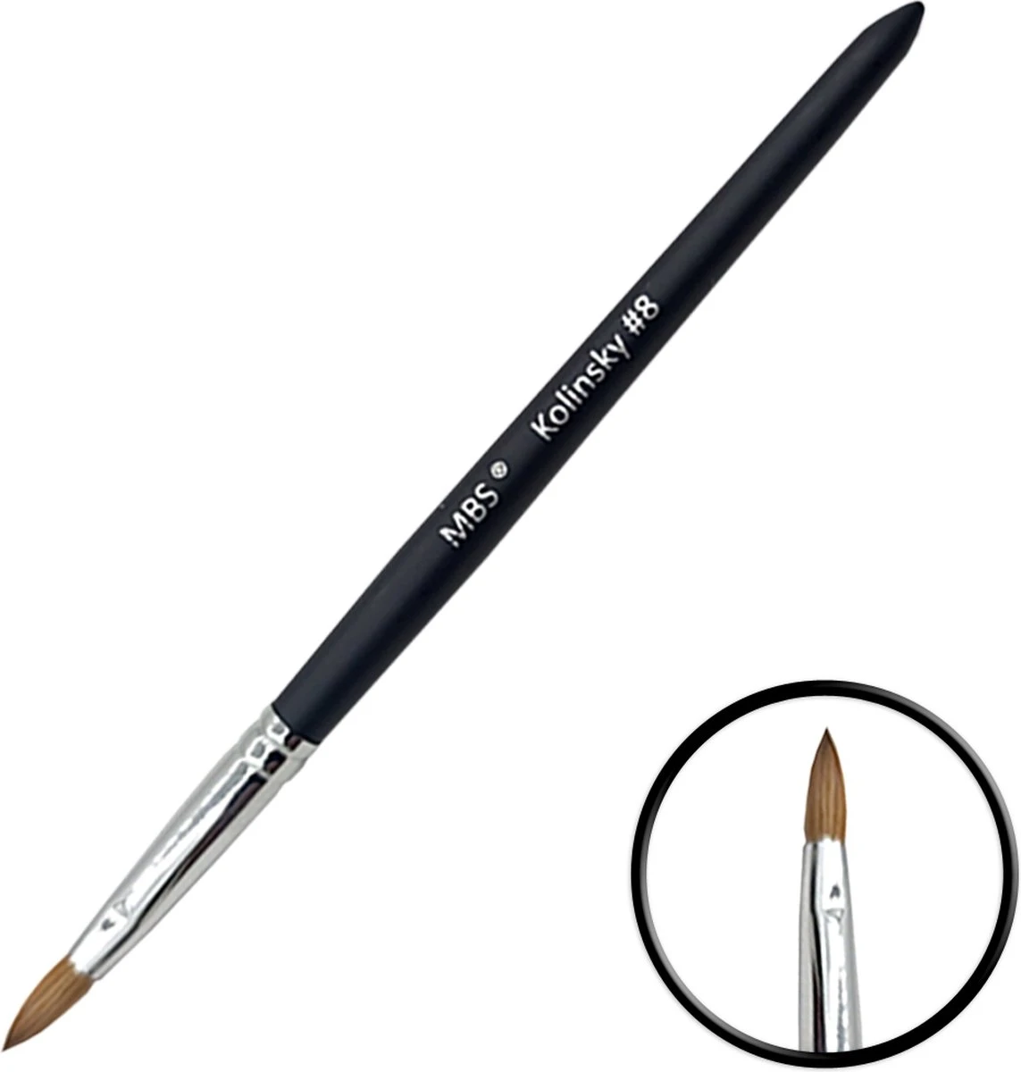 Kolinsky Acryl Penseel - Round #8 - Acryl Penseel 1 Kolinsky Acryl Penseel - Round #8 - Acryl Penseel