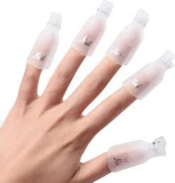 Nagellak Remover Clips Set - Soak Off Clips - Gellak Verwijderen - Soak Off Nailclips - Wit -Glam Make-up Verkoop 1146x1200 1