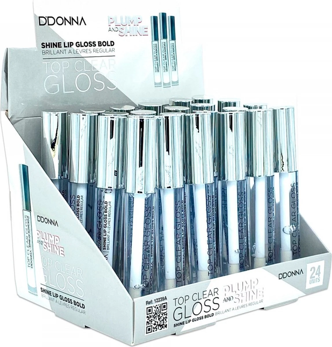 D'Donna - Top Clear Lip Gloss Plump And ShineTransparant - 1 Flesje Met 6 Gram Inhoud 2 D'Donna - Top Clear Lip Gloss Plump And ShineTransparant - 1 Flesje Met 6 Gram Inhoud - Afbeelding 2