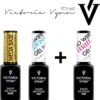 Victoria Vynn 3 Pack - Bestseller Musthaves - Mega Base Clear - Top Matt No Wipe - Top Gloss No Wipe - Super Aanbieding - In Luxe Verpakking