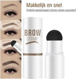 Merkloos Wenkbrauw Stempel – Brow Stamp – Stempelset – Make Up – Bruin – Incl. 34 Sjablonen – Incl. Wenkbrauw Borstel – Waterproof - Herbruikbaar - Cadeau Voor Haar -Glam Make-up Verkoop 1153x1200 5