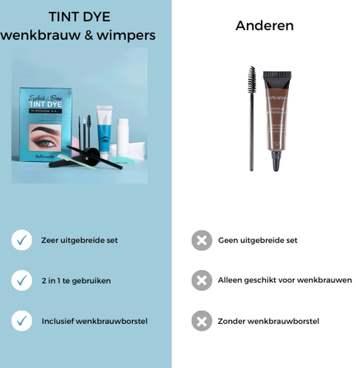 2 In 1 - Henna Wenkbrauwverf En Wimperverf - Bruin - Henna Brows - DIY Henna Brows Kit - Starterspakket Met Vele Extra's - 30 Ml 6 2 In 1 - Henna Wenkbrauwverf En Wimperverf - Bruin - Henna Brows - DIY Henna Brows Kit - Starterspakket Met Vele Extra's - 30 Ml - Afbeelding 6
