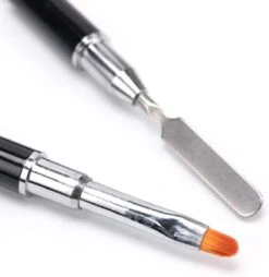 Nagel Polygel Tool - Gel Penseel - Nail Poly Gel Tool - 2 In 1 Kwast Met Spatel -Glam Make-up Verkoop 1165x1200