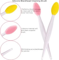 Merkloos Lip Scrub Borstel Set 4-delig - Mee Eters Verwijderen – Gezichtsreiniger – Gezichtsborstel Blackhead Remover -Glam Make-up Verkoop 1166x1200 4