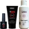 Twin Polyacryl Basic Kit, Twin Polygel Starter Set, Twin Polygel Starterspakket (Twin Polygel Clear 30ml, Base Bond 10ml, Twin Liquid)