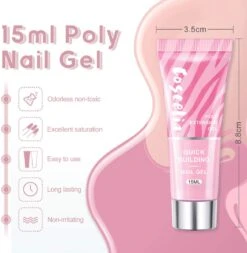 Polygel- 6 KLEUREN SET - 15 ML - Polygel Kit - Polygel Nagels - Polygel Kleuren -Glam Make-up Verkoop 1170x1200 3