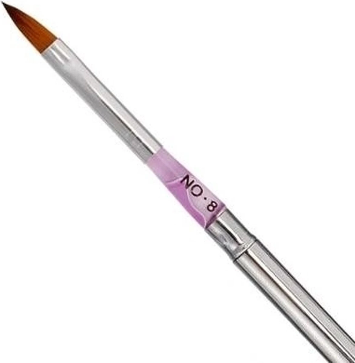 Merkloos Kwalitatieve Acryl Penseel - Nageldecoratie Pen - #8 Pink Diamond 6 Merkloos Kwalitatieve Acryl Penseel - Nageldecoratie Pen - #8 Pink Diamond - Afbeelding 6