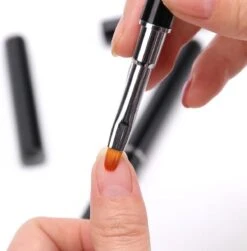 Nagel Polygel Tool - Gel Penseel - Nail Poly Gel Tool - 2 In 1 Kwast Met Spatel -Glam Make-up Verkoop 1181x1200 2