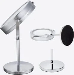 A&K Make Up Spiegel Met Ringverlichting | LED Verlichting | Scheerspiegel - Zilver -Glam Make-up Verkoop 1182x1200 7