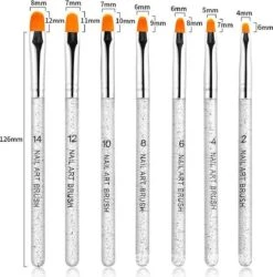 GUAPÀ - Gel Penselen Set Zilver - 7 Stuks - High Quality Gel & Nail Art Brush 8 GUAPÀ - Gel Penselen Set Zilver - 7 Stuks - High Quality Gel & Nail Art Brush -Glam Make-up Verkoop 1185x1200 3