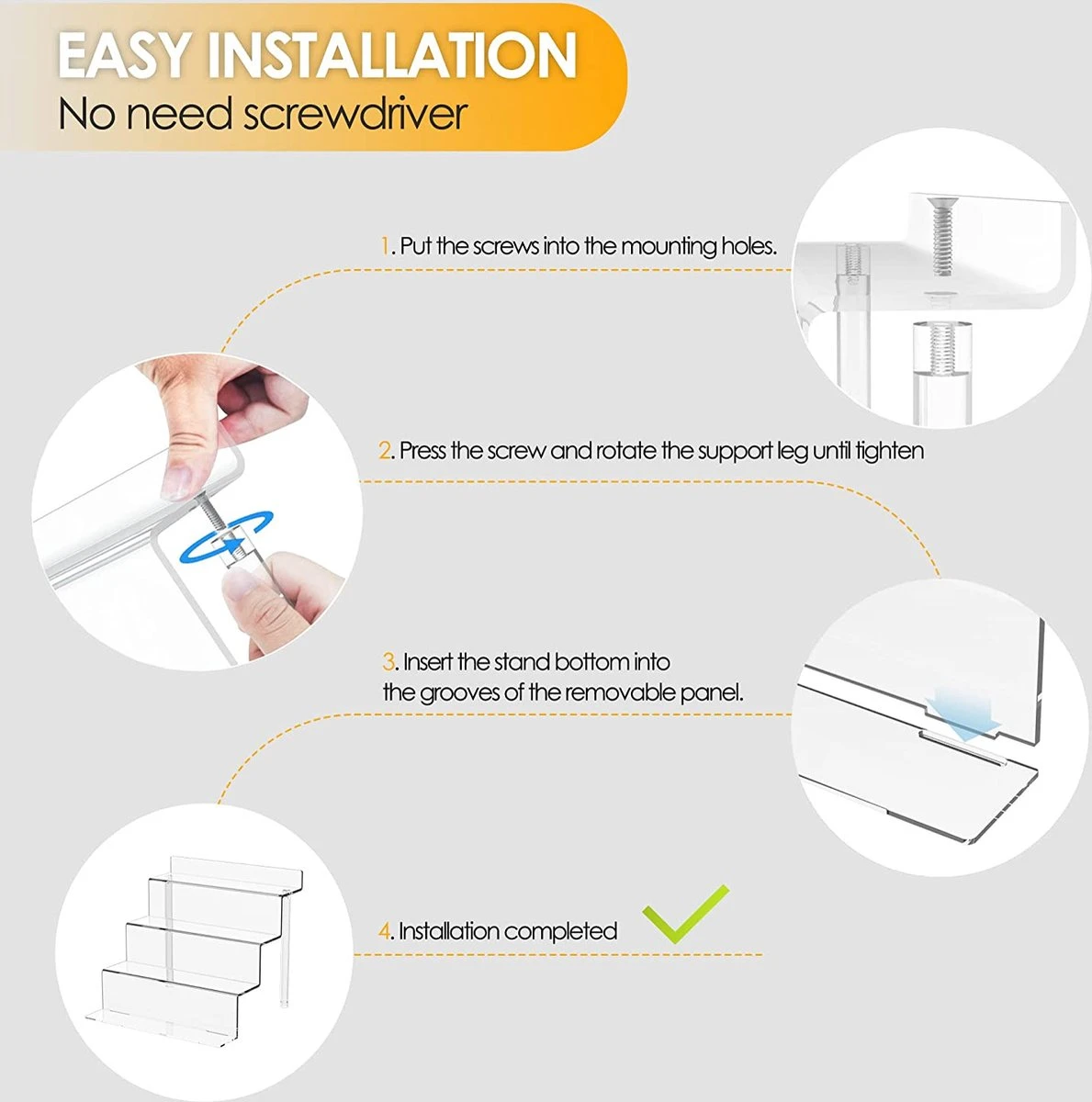 Janaden 4 Tier Acryl Display Stand Parfum Organizer Cupcake Dessert Display Stand Acryl Riser Trap Plank Voor Funko Pops Figuren, Cosmetische Opslag Organizer, Nagellakrek, Kruidenrek 6 Janaden 4 Tier Acryl Display Stand Parfum Organizer Cupcake Dessert Display Stand Acryl Riser Trap Plank Voor Funko Pops Figuren, Cosmetische Opslag Organizer, Nagellakrek, Kruidenrek - Afbeelding 6