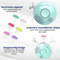 Baby Nagelknipper Groen - Baby Manicureset - Baby Verzorgingsset - Baby Nagelvijl - Baby Nagelschaartje - Baby Nagelset - Elektrisch -Glam Make-up Verkoop 1190x1200 3