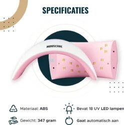 MOOSCARE 36 Watt LED Lamp Voor Gellak Nagels – Nageldroger – Gellak Lamp - UV Lamp Gelnagels - Nail Art Nagellamp - Gel Nagellak Nageldroger -Glam Make-up Verkoop 1191x1200 2