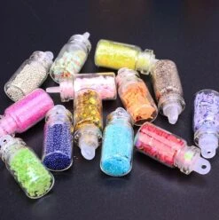 48 Potjes Glitter / Decoratie Voor Nail Art / Knutselen - Sparkolia Glitters Nagel Decoratie Set- 3D Nail Art Voor Gellak, Acryl Of Nagellak - Glitter, Poeder, Holografisch, Vlokken, Pailletten, Shimmer, Rhinestone - Verschillende Kleuren -Glam Make-up Verkoop 1194x1200 7
