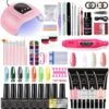Merkloos Gellak Starterspakket - MEGA Uitgebreid Pakket - Uv Lamp Gelnagels - Elektrische Nagelvijl - Gellak - Gel Nagellak - Polygel - Polygel Kit - Gelnagels Starterspakket - Moederdag Cadeautje