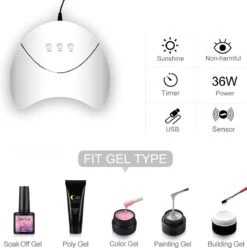 Royala M44X Gellak - Gellak Starterspakket 15 Kleuren - Gellak - Gellak Set - UV LED Lamp 36W - Manicure - Nagellak - Nail Art - 15 Kleuren Gel Polish - Nagellakset - Gellakset -Glam Make-up Verkoop 1197x1200 4
