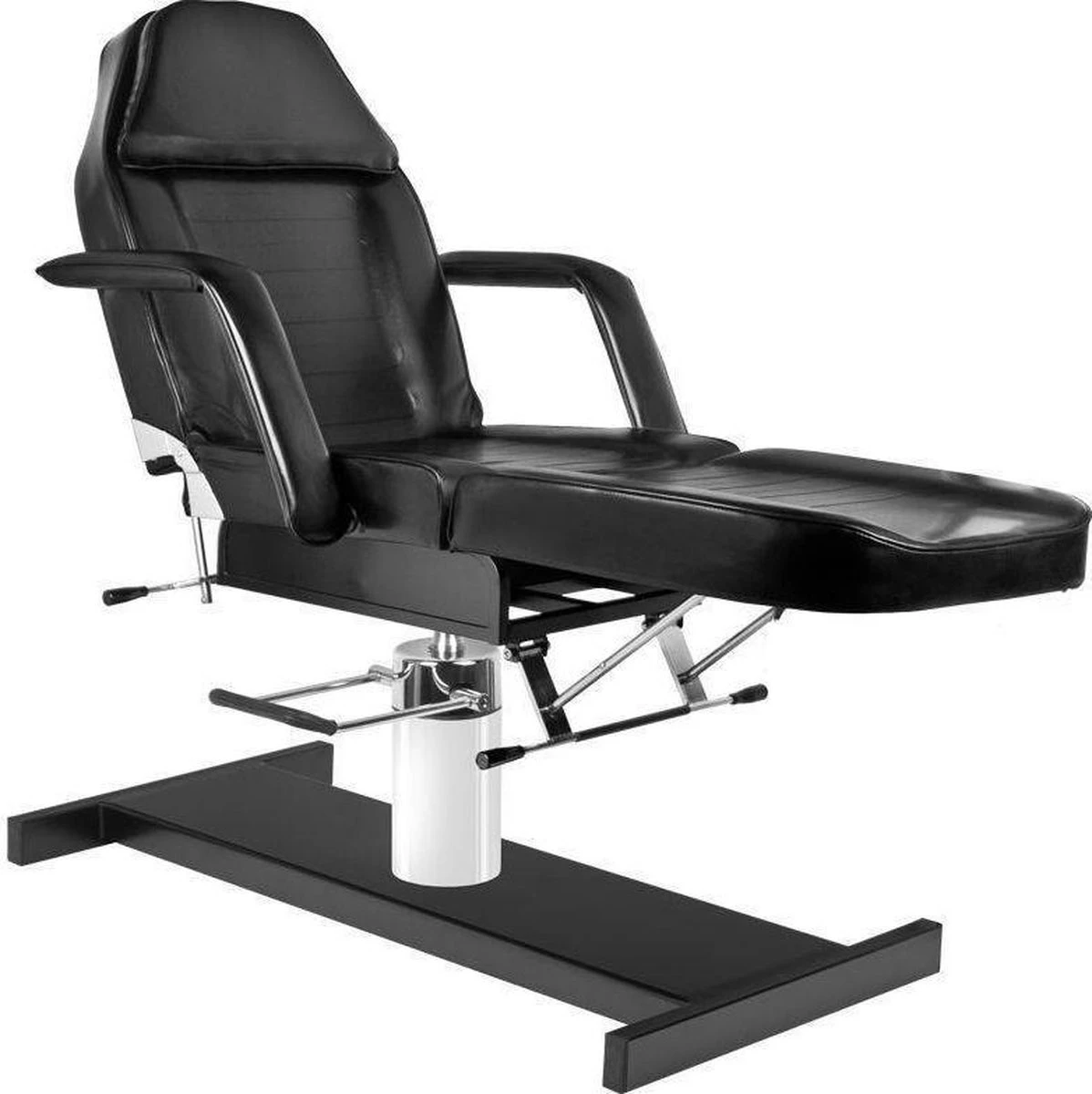 Behandelstoel Pedicurestoel Eco-leer - Zwart- Salonstoel Verstelbaar 2 Behandelstoel Pedicurestoel Eco-leer - Zwart- Salonstoel Verstelbaar - Afbeelding 2