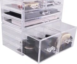 Beauty Attraction Make Up Organizer – Opbergdoos – Nagellak – Organizer 22 X 2,12 X 5,8 CM – 24 X 15 X 11 CM – Transparant -Glam Make-up Verkoop 1200x1001 3