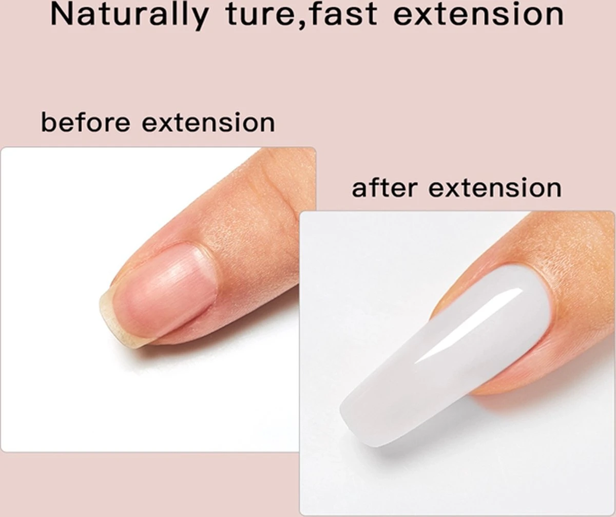 Elvi Polygel Starterskit -Complete Set Inc. USB UV/Led Mini Lamp-6x15g Polygel Kleuren Blauw - Nagelverlenging Polyacryl UV Nagellak-Quick Extension Temperature Color Changing Gel Blue Green 5 Elvi Polygel Starterskit -Complete Set Inc. USB UV/Led Mini Lamp-6x15g Polygel Kleuren Blauw - Nagelverlenging Polyacryl UV Nagellak-Quick Extension Temperature Color Changing Gel Blue Green - Afbeelding 5