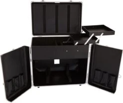 Pedicure Koffer / Trolley - Professional Pedicure Cas- Zilver Streepmotief -Glam Make-up Verkoop 1200x1009 3