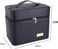 Confibel Make Up Koffer - Uitklapbaar - 5 Opbergbakken - Met Spiegel - Zwart 25 Confibel Make Up Koffer - Uitklapbaar - 5 Opbergbakken - Met Spiegel - Zwart -Glam Make-up Verkoop 1200x1011 2