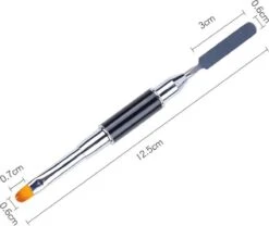 Nagel Polygel Tool - Gel Penseel - Nail Poly Gel Tool - 2 In 1 Kwast Met Spatel -Glam Make-up Verkoop 1200x1012 1