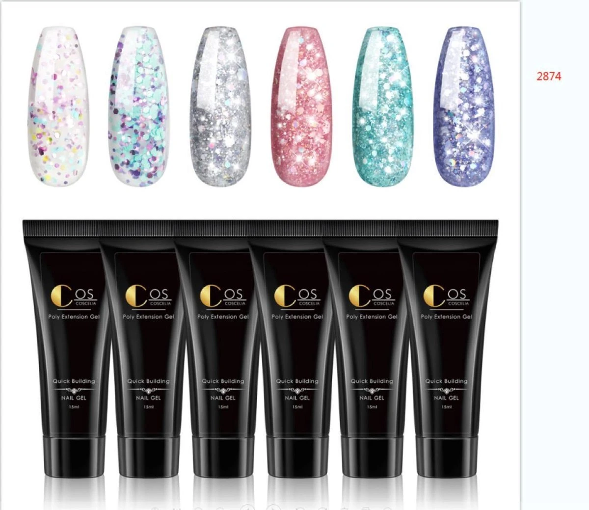 Polygel- 6 KLEUREN SET - 15 ML - Polygel Kit - Polygel Nagels - Polygel Kleuren 1 Polygel- 6 KLEUREN SET - 15 ML - Polygel Kit - Polygel Nagels - Polygel Kleuren