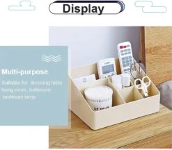 Merkloos Make-Up Organizer - Opbergdoos - Cosmetica - Wit/Creme -Sieraden - Nagelak - Make Up Organizer - Make Up Organizers -Glam Make-up Verkoop 1200x1050 8