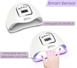 Merkloos Daniqqi - 80 Watt UV LED Lamp Nagels - 45 Leds Nagellamp - Wit -Glam Make-up Verkoop 1200x1062